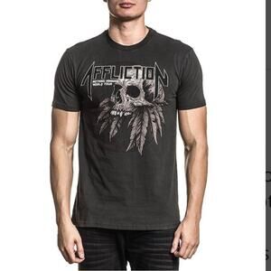 Affliction Nothing Remains Tour Graphic T-Shirt Grey M
